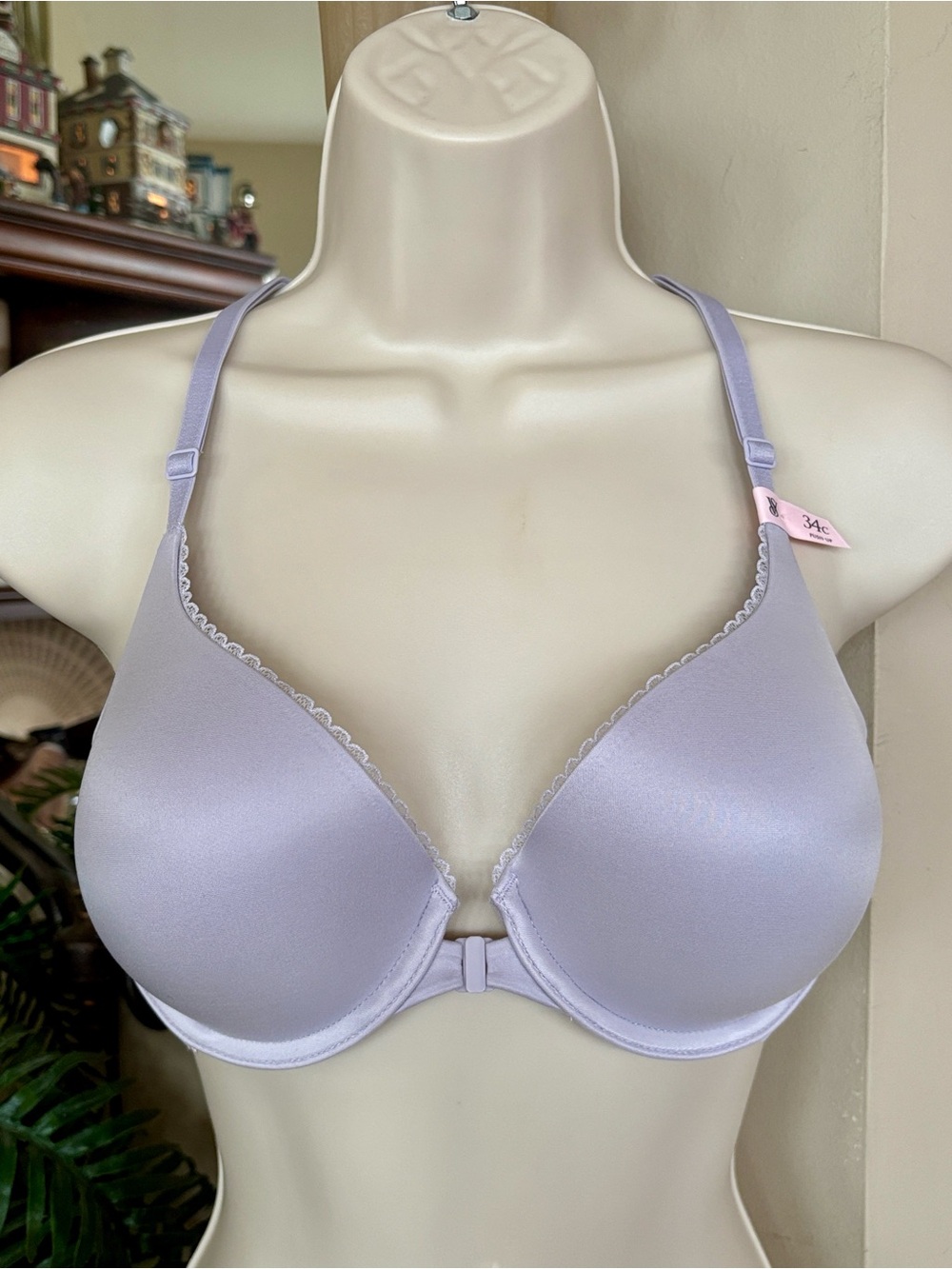 Brand New Victoria's Secret Perfect Shape Lace Racerback Push-Up Bra Front Close